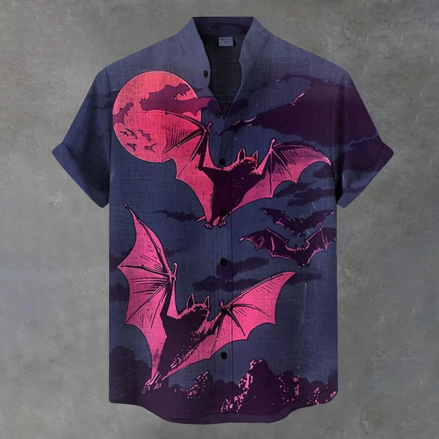 2024 Halloween Bowling Shirts Mens Pumpkins Skull Horror Graphic Funny Holiday Shirts Short Sleeve Aloha Shirts