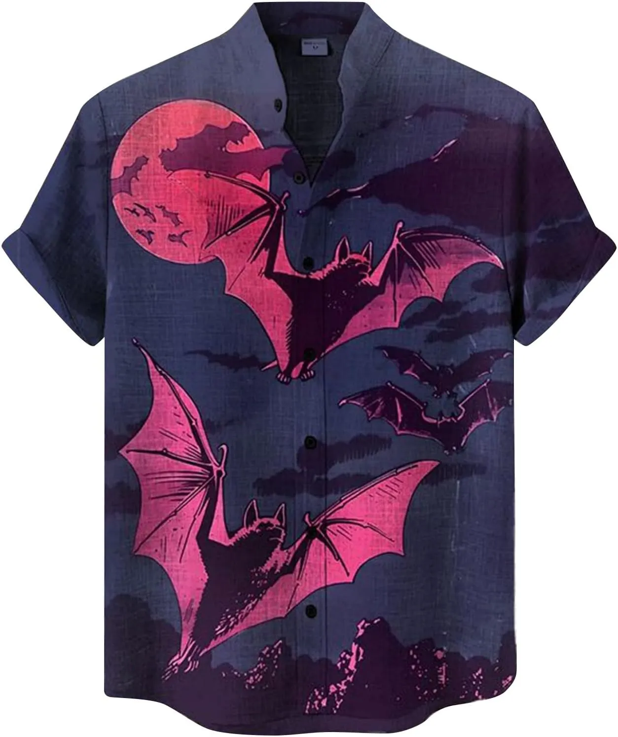 2024 Halloween Bowling Shirts Mens Pumpkins Skull Horror Graphic Funny Holiday Shirts Short Sleeve Aloha Shirts