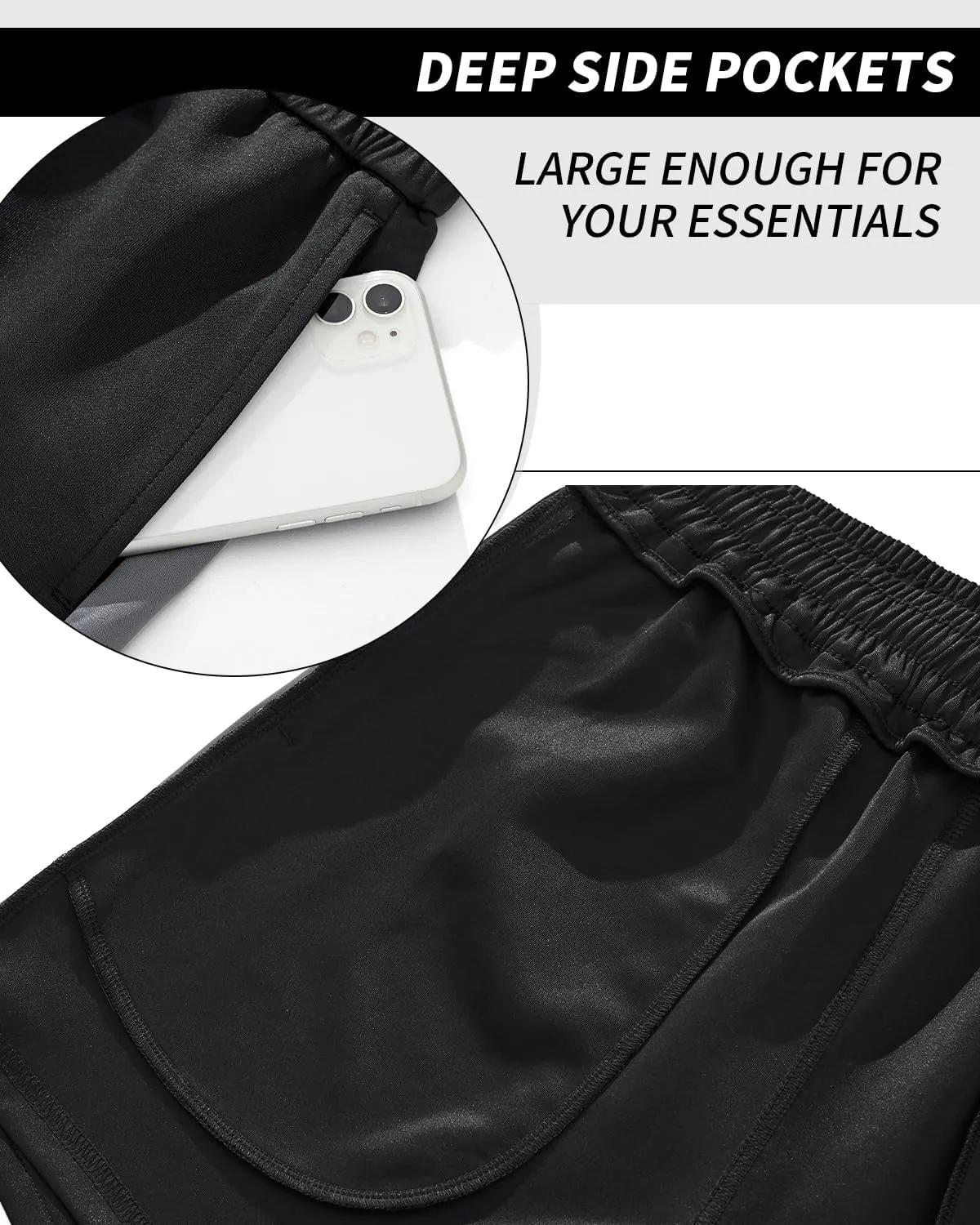 AIMPACT Mens Workout Sweat Shorts 5 Inch Cotton Casual Fitness Mens Athletic Gym Shorts with Pockets