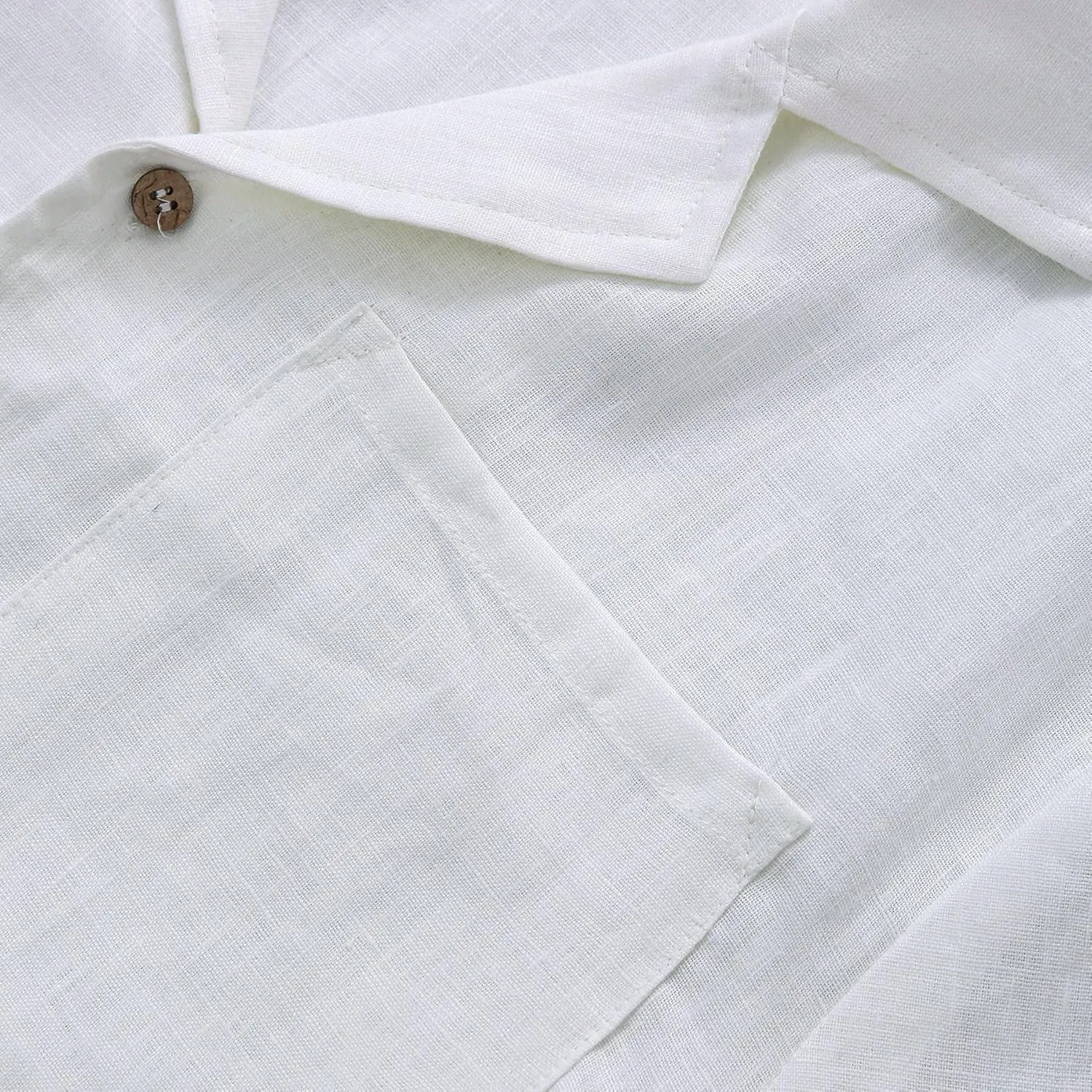 Amazhiyu Men's 100% Linen Floral Hawaiian Tropical Button Down Shirts Short Sleeve Tops
