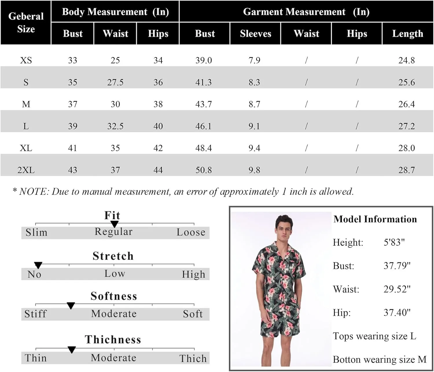 Amazhiyu Men's 100% Linen Floral Hawaiian Tropical Button Down Shirts Short Sleeve Tops