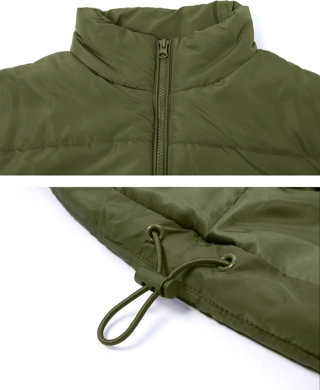 AMEBELLE Women's Oversized Puffer Vest Winter Quilted Lightweight Stand Collar Warm Padded Gilet Sleeveless Puffy Outerwear