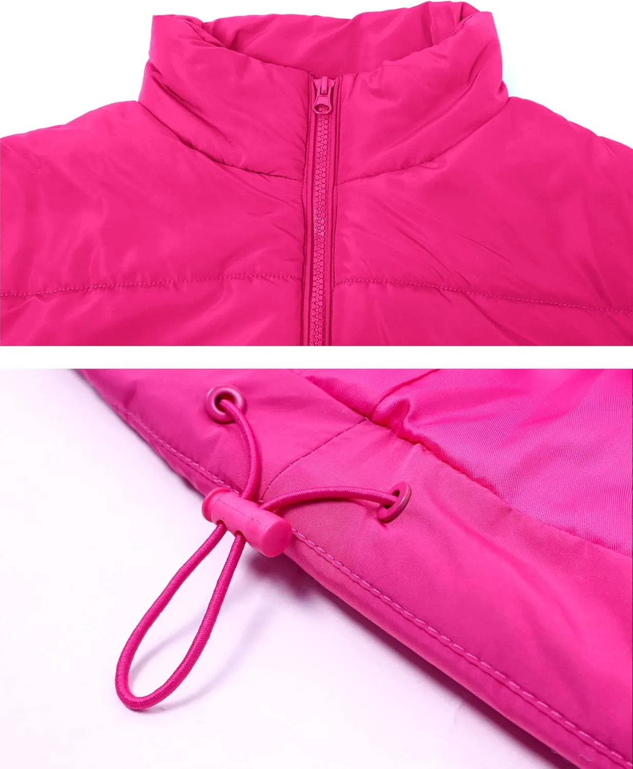 AMEBELLE Women's Oversized Puffer Vest Winter Quilted Lightweight Stand Collar Warm Padded Gilet Sleeveless Puffy Outerwear