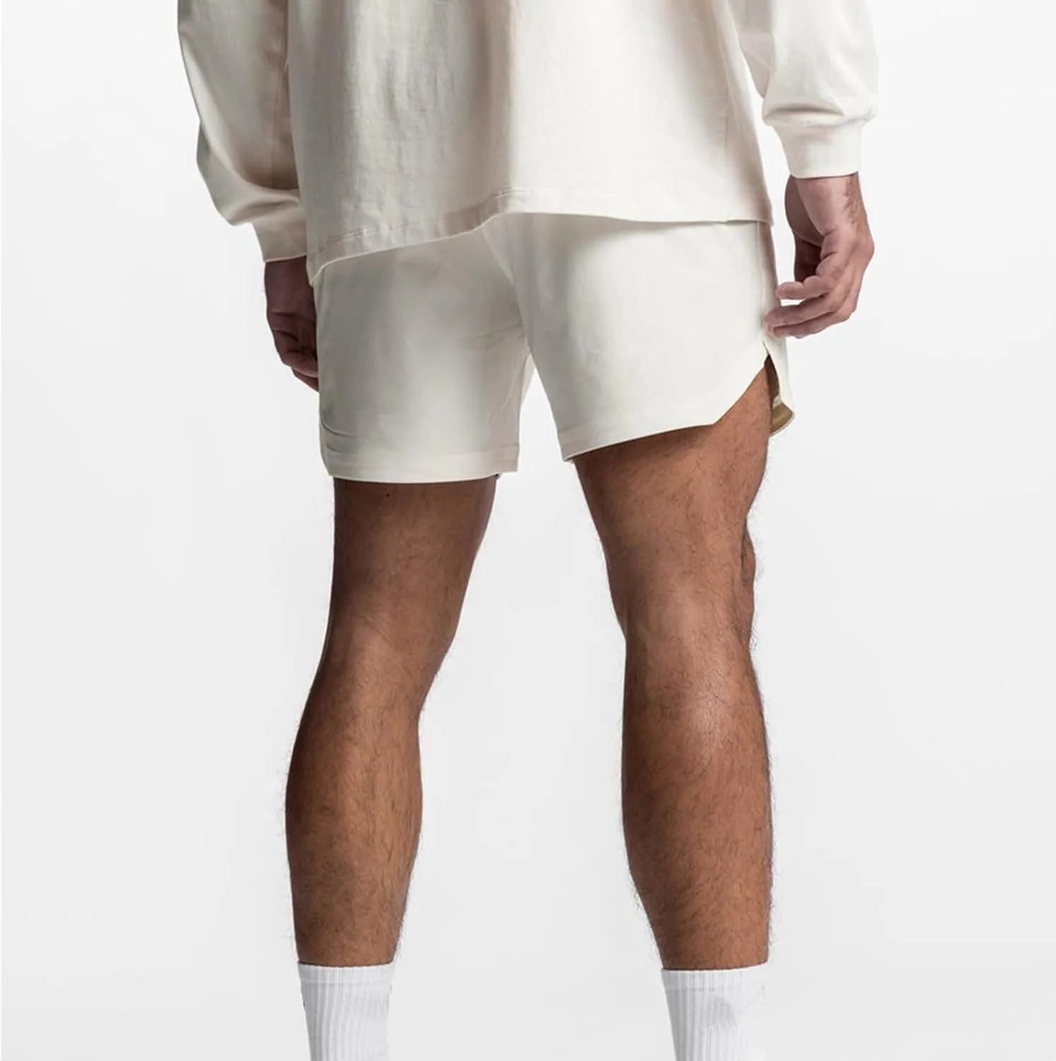 Athletic Shorts for Men Quick Dry Gym Workout Running Summer Mesh Drawstring Elastic Waist Sweat Shorts with Pockets