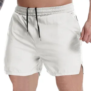 Athletic Shorts for Men Quick Dry Gym Workout Running Summer Mesh Drawstring Elastic Waist Sweat Shorts with Pockets
