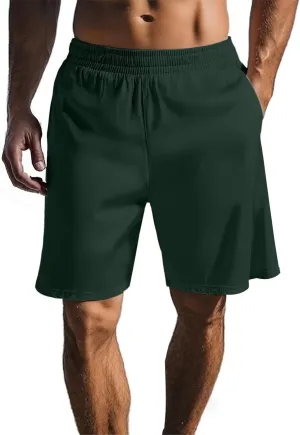Athletic Shorts for Men with Pockets Elastic Waistband Quick Dry Summer Activewear Short Pants Casual Running Pant