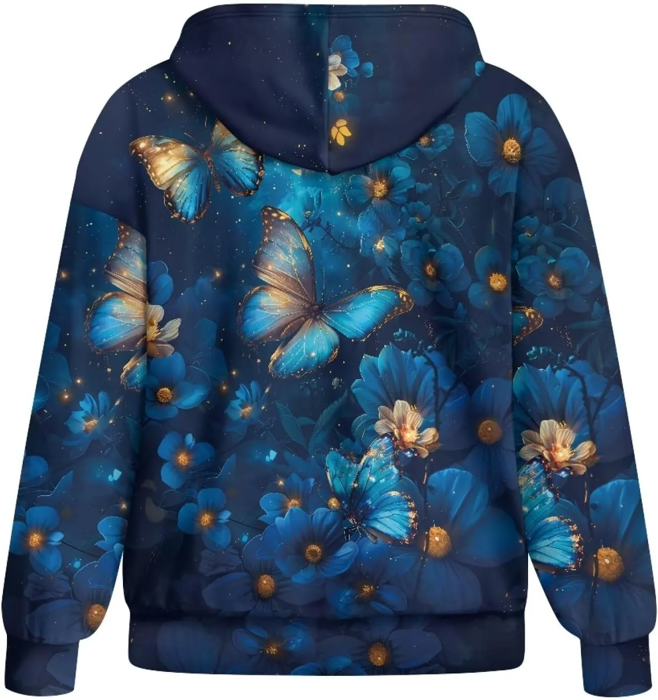 Biyejit Womens Zip Up Hoodies Long Sleeve Fall Oversized Sweatshirts Y2K Jacket with Pockets