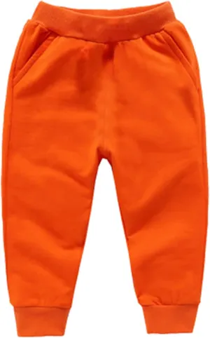 Boys Girls Sweatpants Casual Jogger Pants Elastic Waist Ankle Pant Toddler Kids Athletic Pants with Pockets