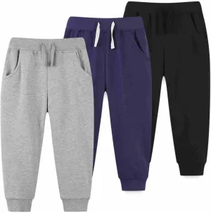 Boys Sweatpants Toddler Joggers Pants Casual Pull on Pants with Pockets Kids Joggering Pants Girl Sport Pants