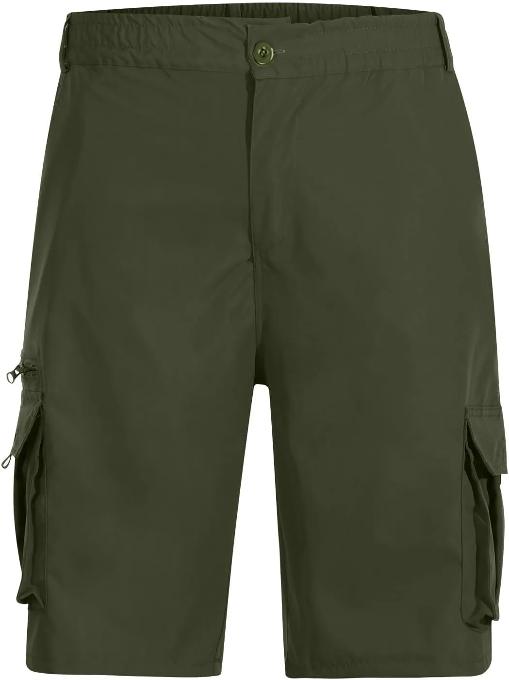Cargo Shorts for Men Knee Length Combat Short with Multi-Pocket Outdoor Sports Hiking Jogger Short Pants