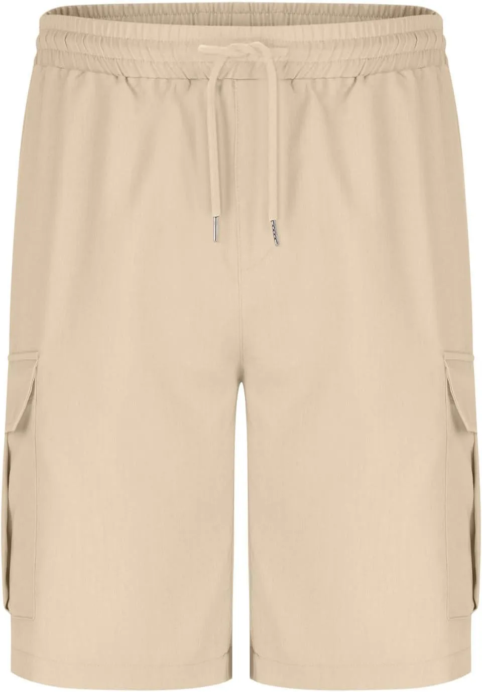 Cargo Shorts for Men Stretch Waist Casual Lightweight Relaxed Fit Hiking Outdoor Drawstring Work Shorts Multi Pockets