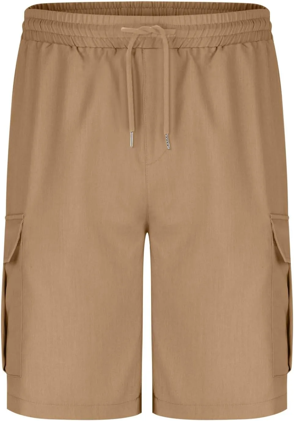 Cargo Shorts for Men Stretch Waist Casual Lightweight Relaxed Fit Hiking Outdoor Drawstring Work Shorts Multi Pockets