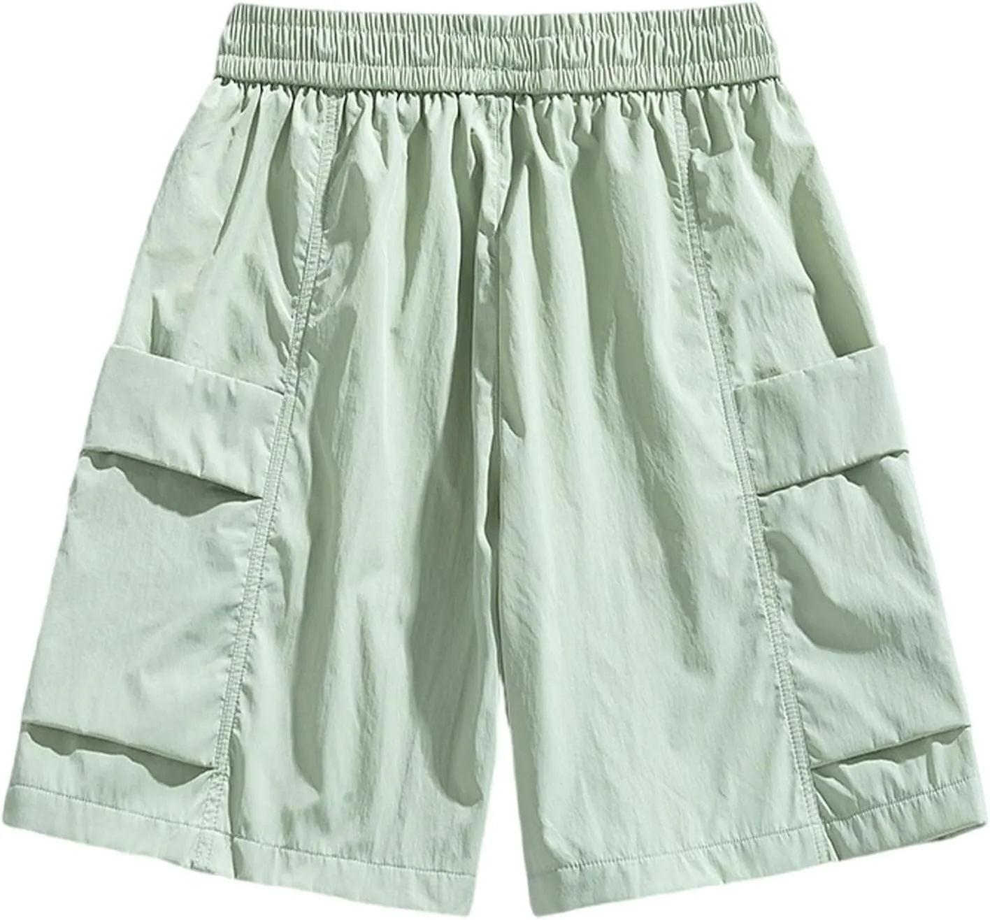 Cargo Shorts for Mens Elastic Waist Drawstring Casual Pants Loose Fit Comfy Summer SweatShorts with Multi Pocket 2025