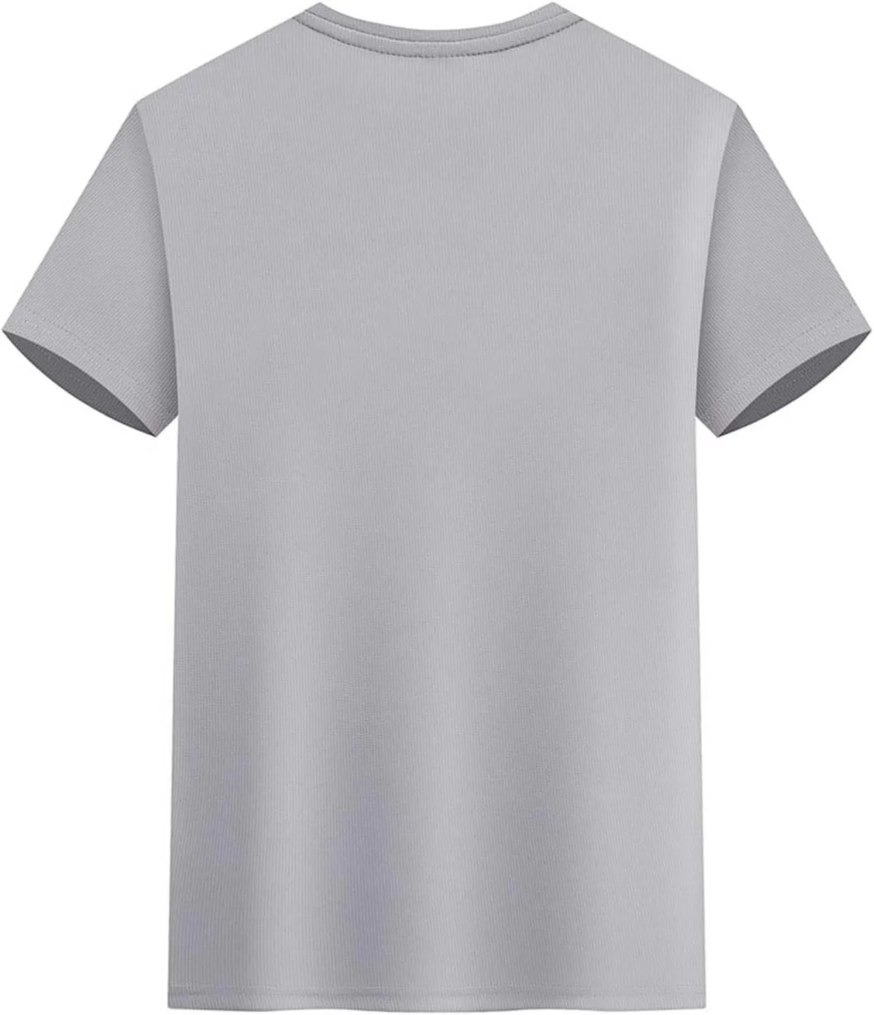 Casual Athletic T-Shirt for Men Solid-Color Short Sleeve Crewneck Summer Tops Workout Lightweight Breathable Tees