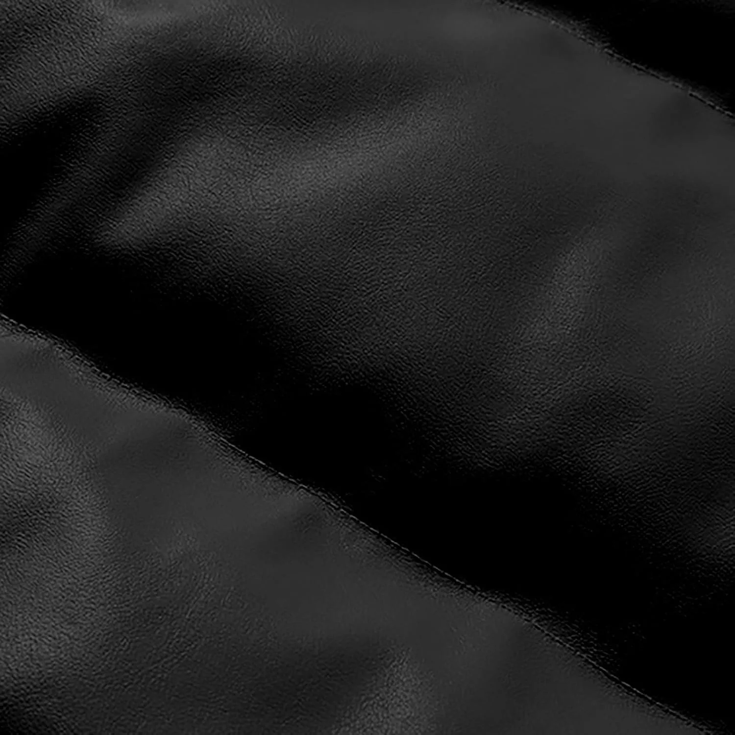 Casual Faux Leather Puffer Bomber Jacket for Men Oversized Loose Sherpa Lined Collar Full Zip Quilted Jacket Winter Down Coat