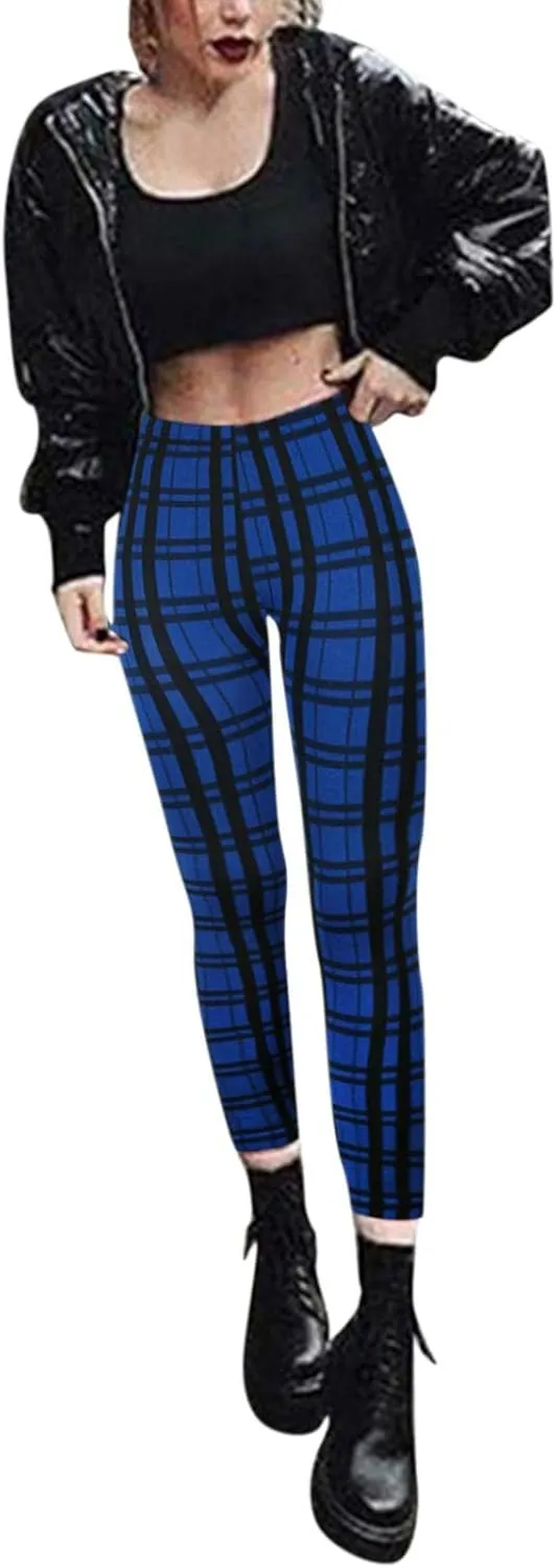 Casual Leggings for Women High Waist Printed Tummy Control Butt Lifting Pants Funny Fitted Compression Patterned Slimming