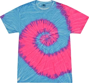 Colortone Tie Dye T-Shirts for Men and Women - Unisex Short Sleeve Tie-Dye T Shirts for Adults