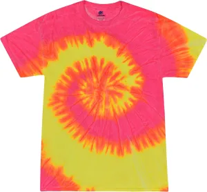 Colortone Tie Dye T-Shirts for Men and Women - Unisex Short Sleeve Tie-Dye T Shirts for Adults