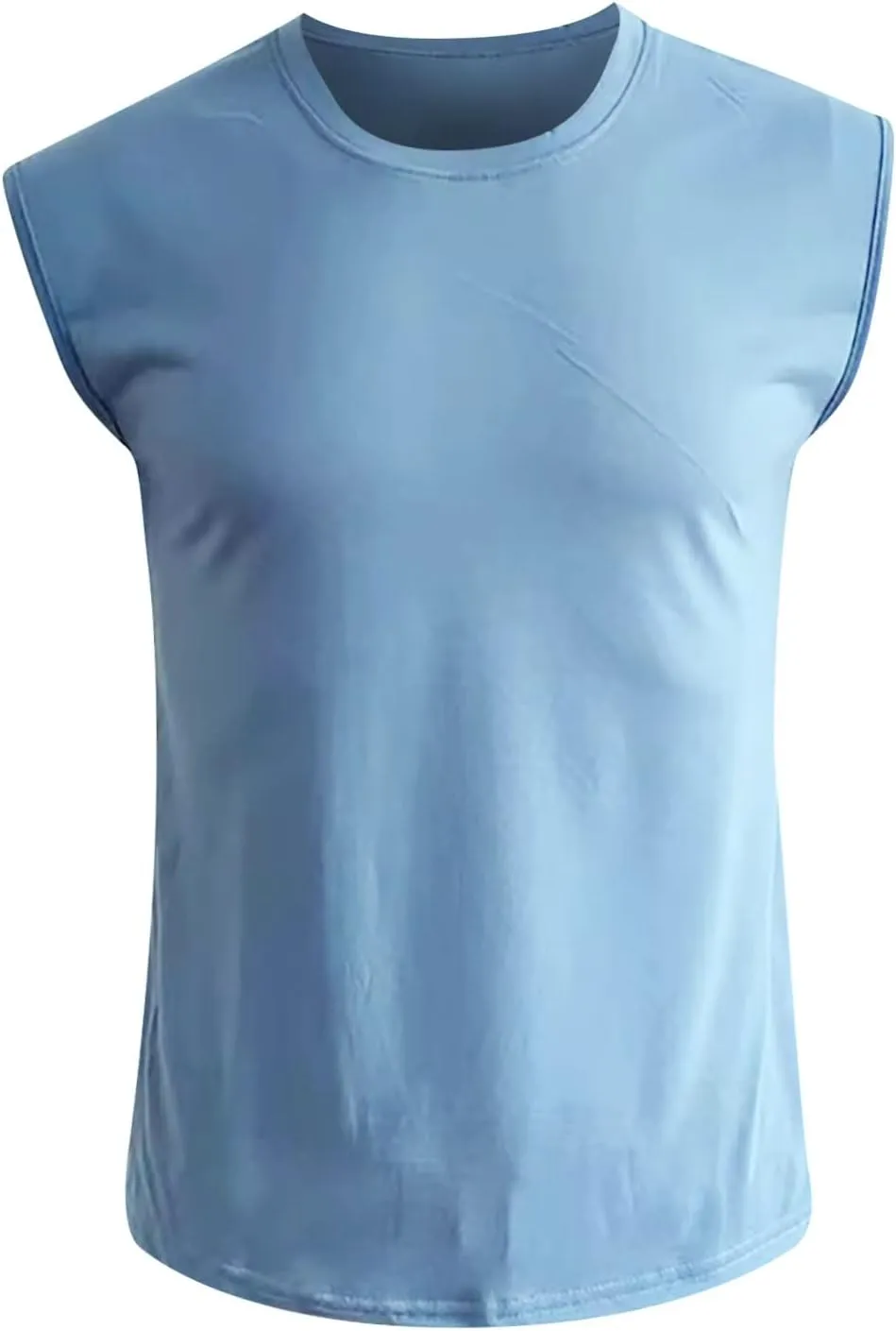 Cut Off Workout Tank Tops for Men Cap Sleeve Loose Athletic Muscle T-Shirt Athletic Sleeveless Gym Running Sport Vest