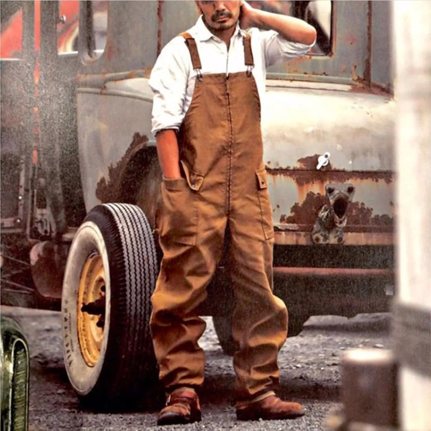 Denim Overalls for Men Big and Tall Wide Legs Jumpsuit with Multiple Pockets Baggy Coveralls Casual Fashion Rompers
