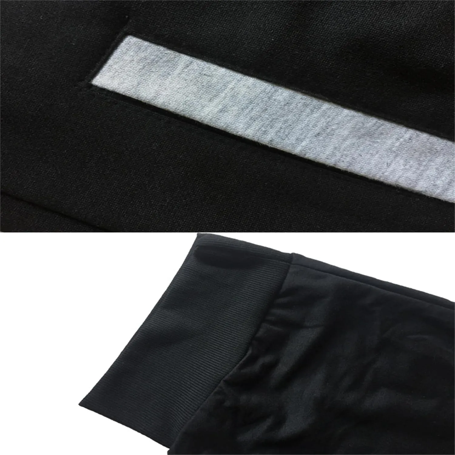 DGHM-JLMY Men's 3/4 Leisure Color Matching Fitness Jogging Pants Tapered Gym below Knee Shorts Slim Fit Training Capri Jogger