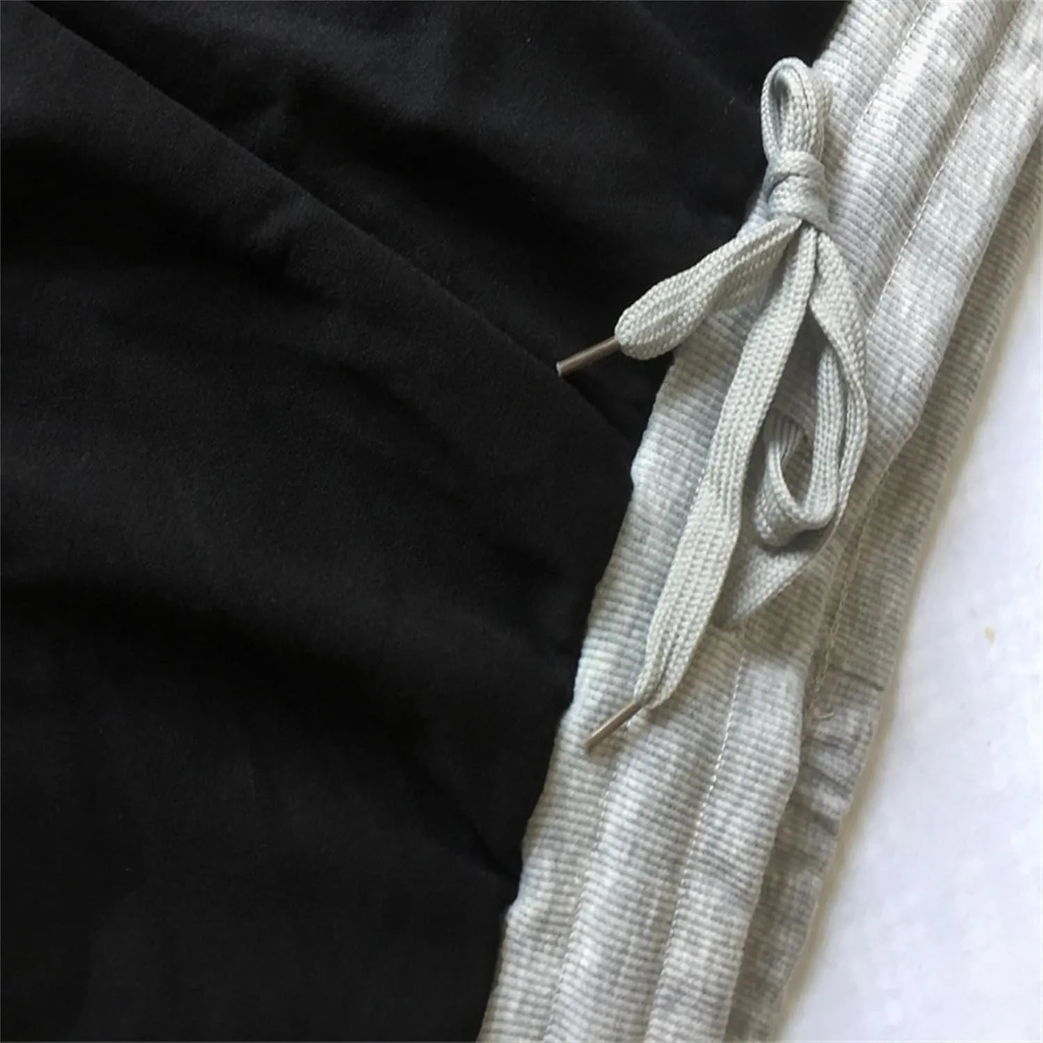 DGHM-JLMY Men's 3/4 Leisure Color Matching Fitness Jogging Pants Tapered Gym below Knee Shorts Slim Fit Training Capri Jogger
