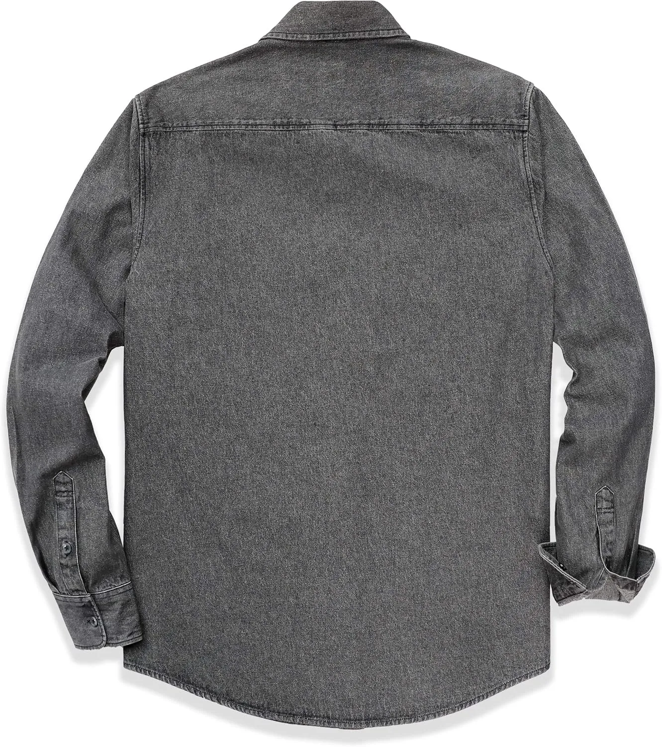 Dubinik® Denim Shirt Men Mens Denim Shirts Long Sleeve Mens Denim Button Down Shirt Cotton Regular Fit Casual Work Shirts