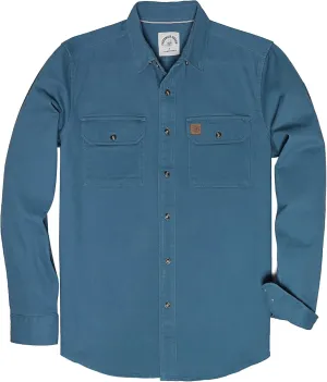 Dubinik® Denim Shirt Men Mens Denim Shirts Long Sleeve Mens Denim Button Down Shirt Cotton Regular Fit Casual Work Shirts