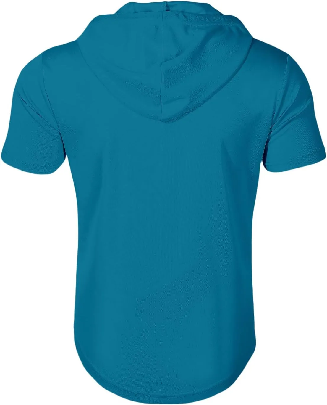 evzosrz Hoodies Mens Quarter Zipper Short Sleeve Hooded T-Shirts Drawstring Lightweight V Neck Pullover Summer Athletic Shirt
