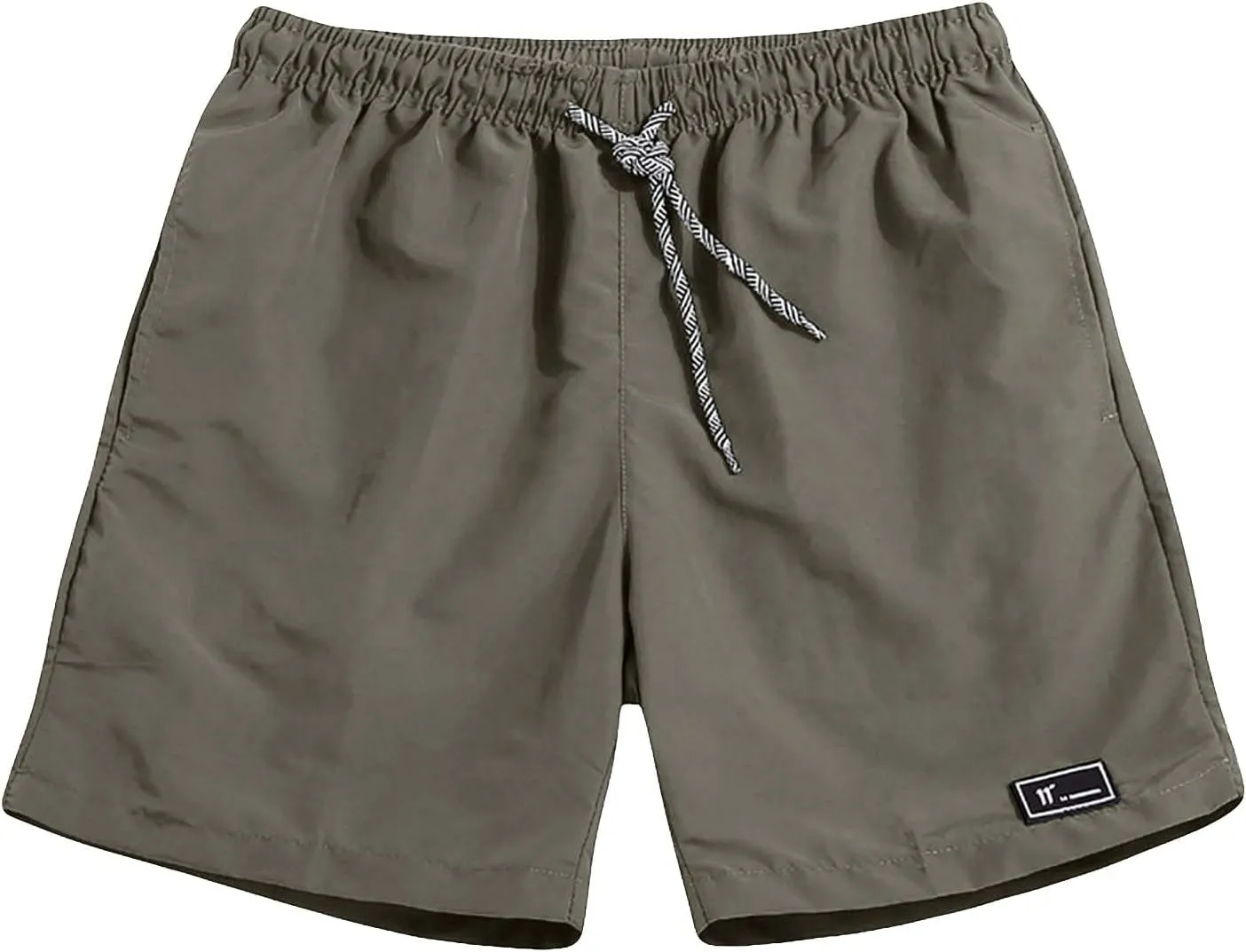 Finelylove Mens Shorts Summer Vacation Beach Shorts Relaxed Fit Drawstring Running Shorts Quick Dry Casual Resort Wear