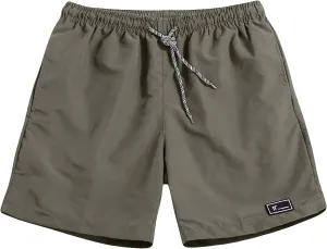 Finelylove Mens Shorts Summer Vacation Beach Shorts Relaxed Fit Drawstring Running Shorts Quick Dry Casual Resort Wear