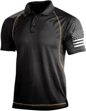 FlekmanArt Summer T Shirt for Mens Retro Digital Print Lapel Outdoor Blouses European and American Short Sleeve Casual Tops