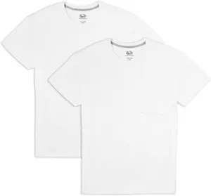 Fruit of the Loom Men's Eversoft Cotton Short Sleeve Pocket T-Shirts, Breathable & Tag Free