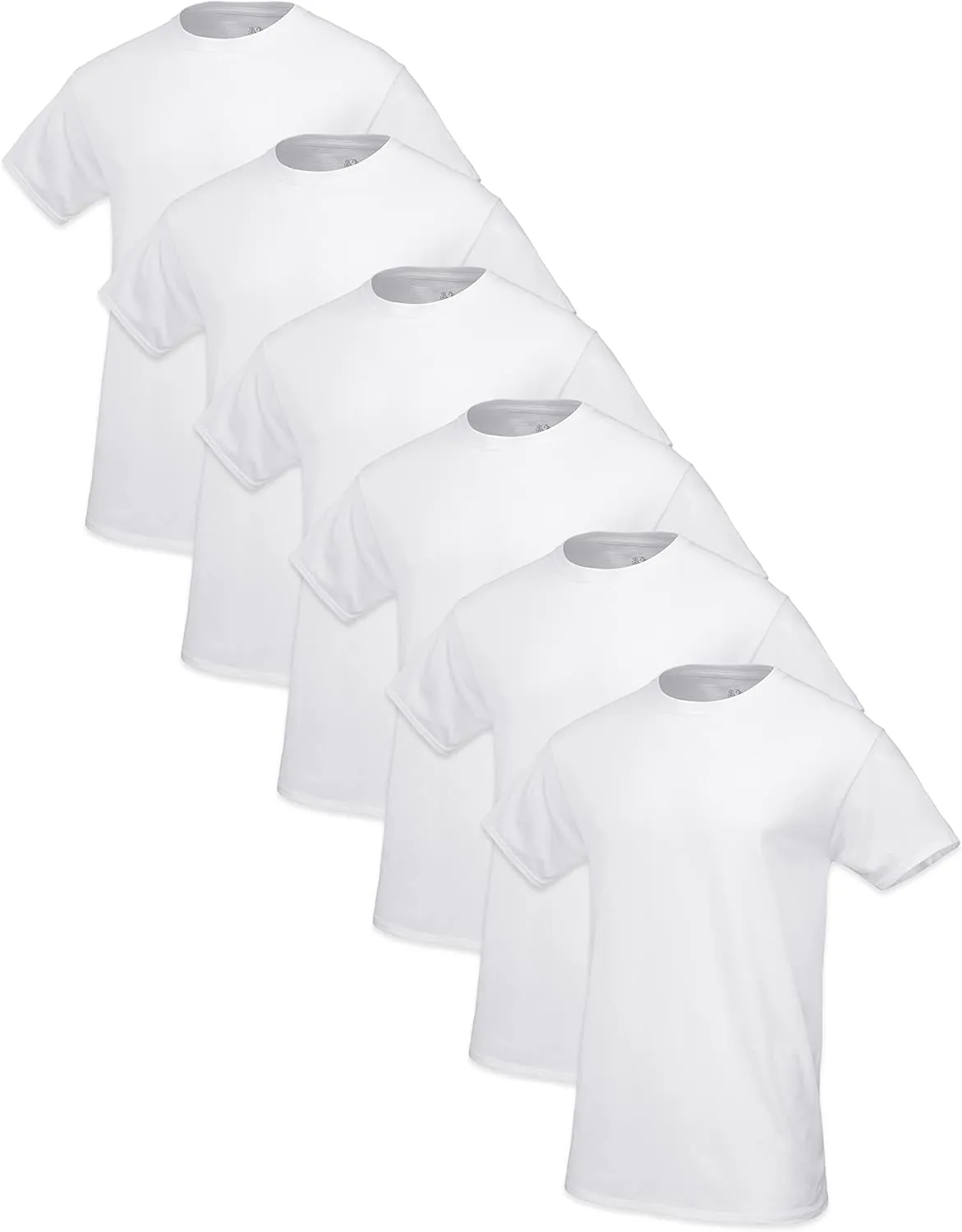 Fruit of the Loom Men's Eversoft Cotton Short Sleeve Pocket T-Shirts, Breathable & Tag Free
