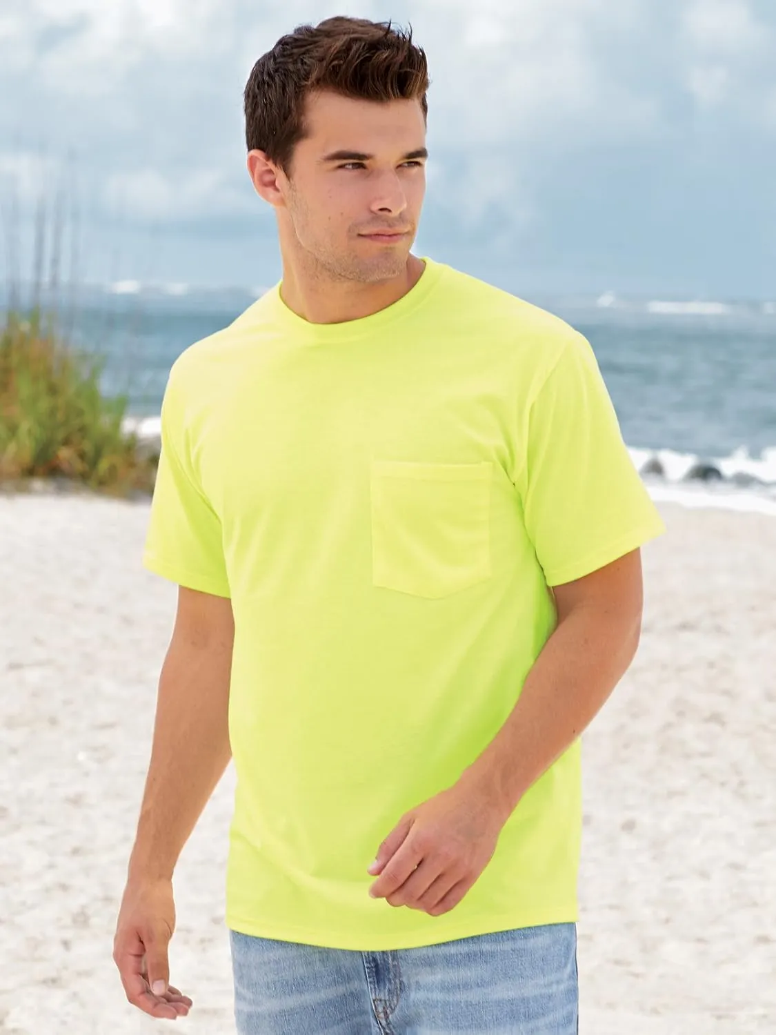 Fruit of the Loom Men's Pocket T-Shirt