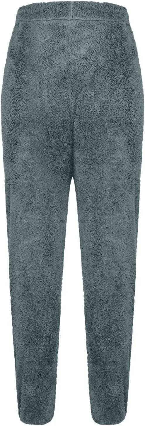FZVYD Women's Velour Pants Soft Velvet Sweatpants Warm Straight Leg Athletic Track Casual Lounge Joggers Trousers 2025