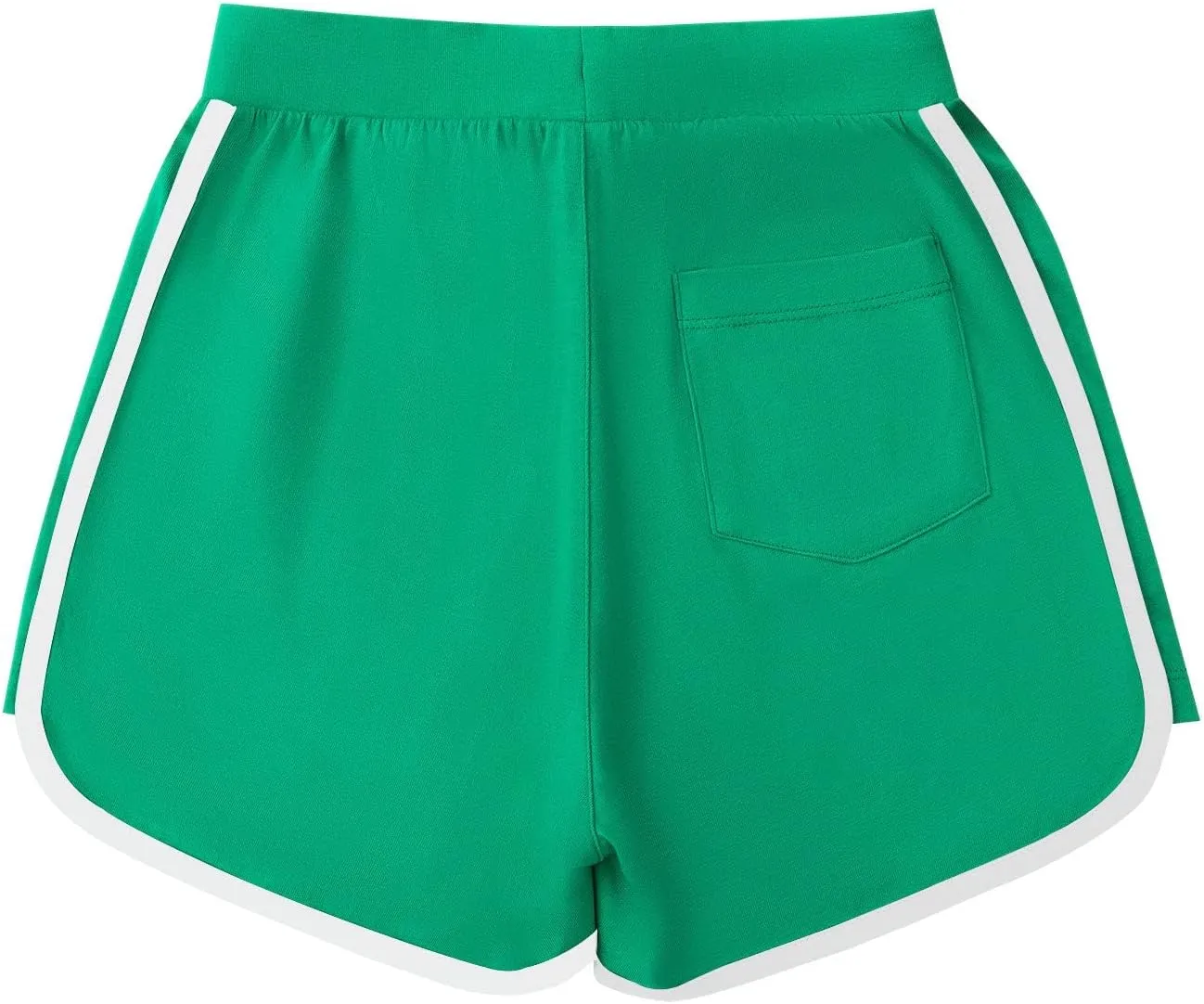 Girls Active Cotton Shorts Summer Running Athletic Elastic Waist Sweat Shorts Workout Gym Short for Girl