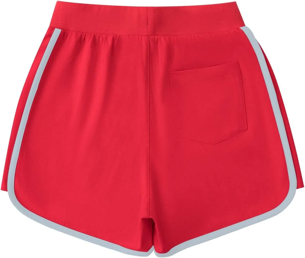Girls Active Cotton Shorts Summer Running Athletic Elastic Waist Sweat Shorts Workout Gym Short for Girl