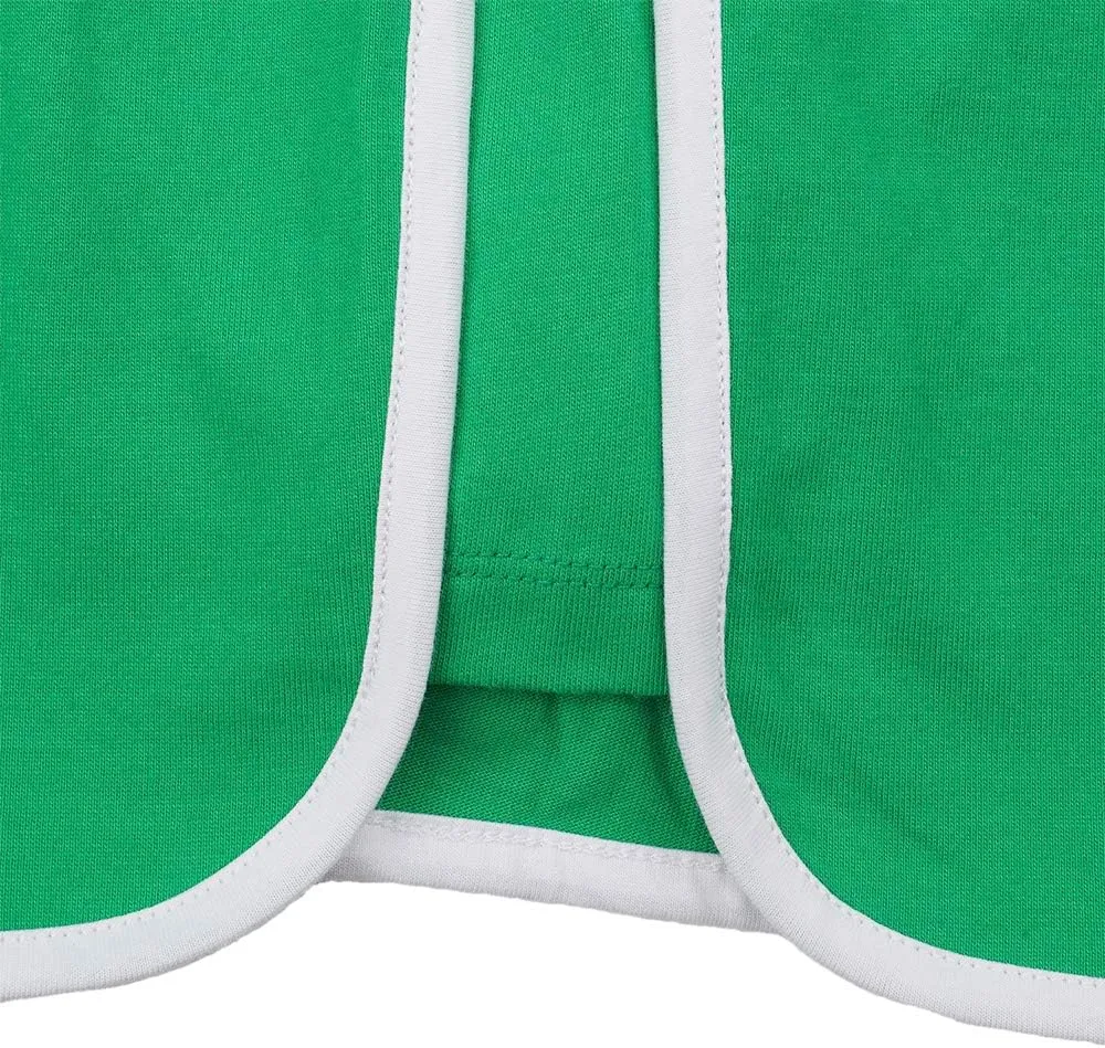 Girls Active Cotton Shorts Summer Running Athletic Elastic Waist Sweat Shorts Workout Gym Short for Girl