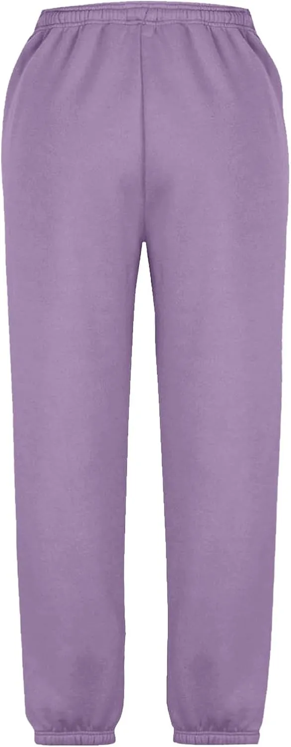 Girls' Boys Jogger Pants Casual Ankle Sweat Pants with Pockets Kids Soft Active Athletic Joggers Sweatpants