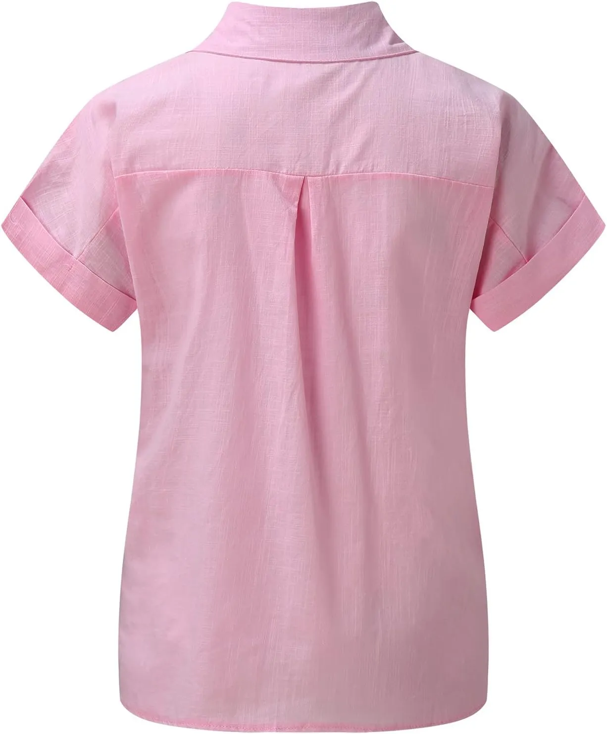 GOKKILRW Womens Linen Blouses Button Down Short Sleeve T Shirts Gauze Boho Dressy Casual Work Tops 2025 Summer Hippie Clothes