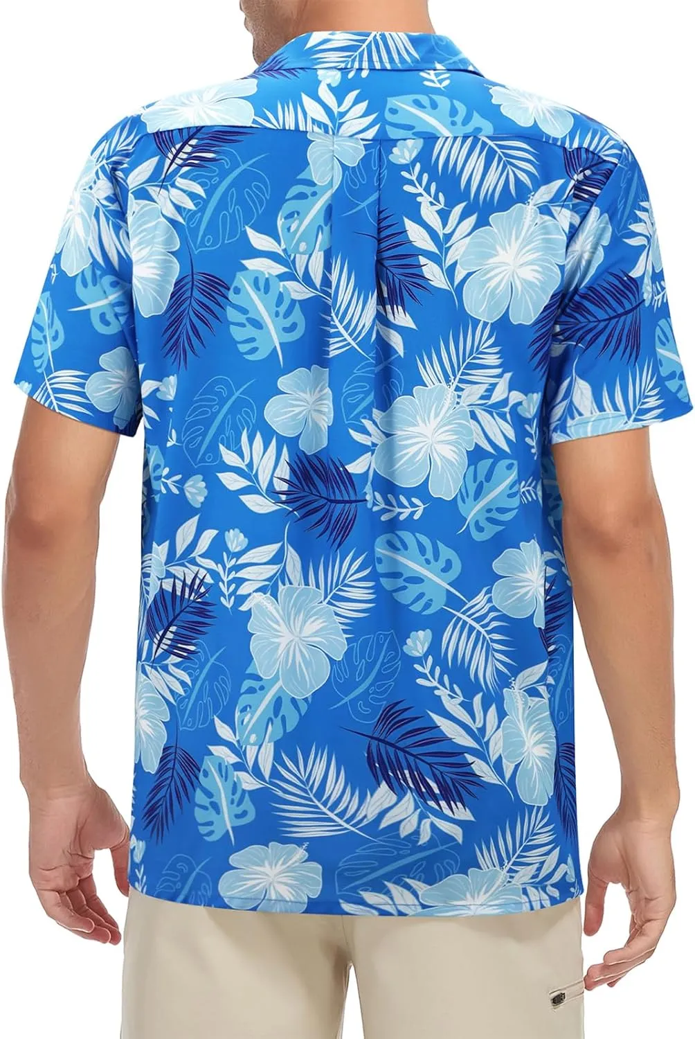 Hawaiian Shirt for Men Button Down Short Sleeve Casual Beach Shirt Summer Wear Stylish Tropical Print Shirts