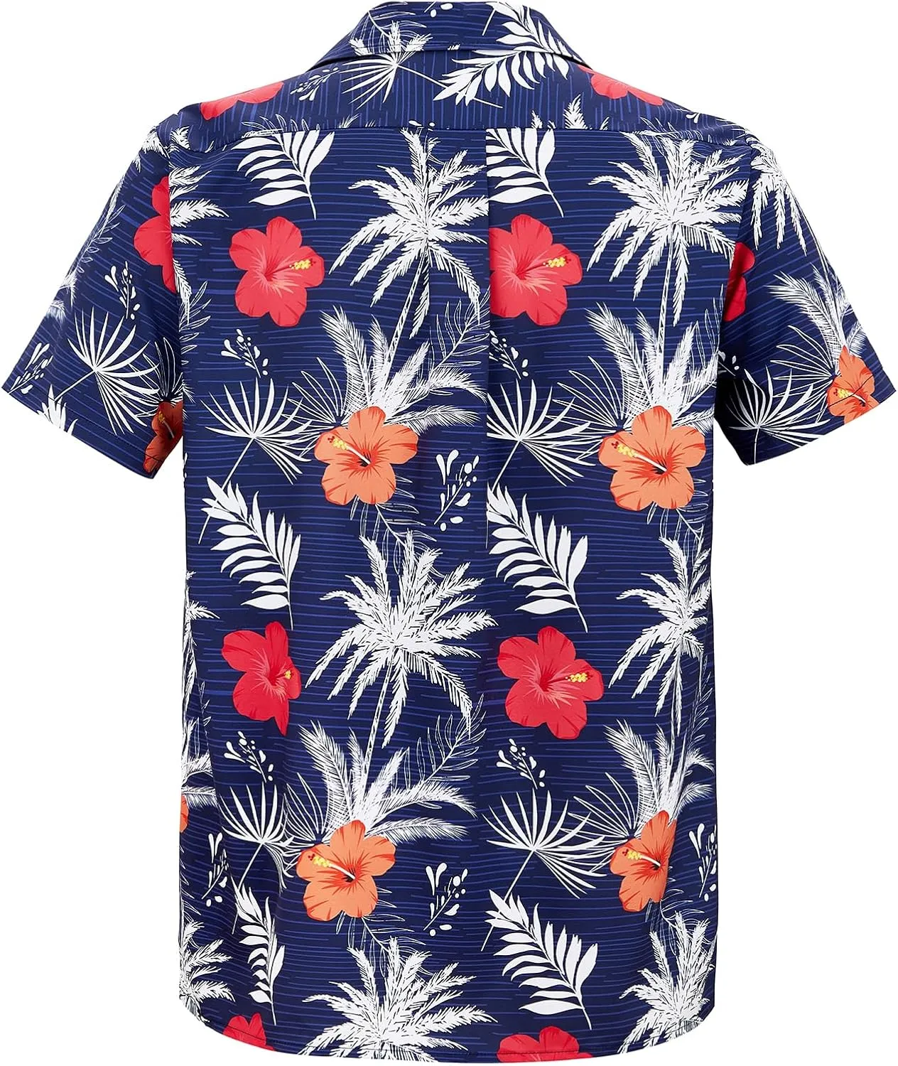 Hawaiian Shirt for Men Button Down Short Sleeve Casual Beach Shirt Summer Wear Stylish Tropical Print Shirts