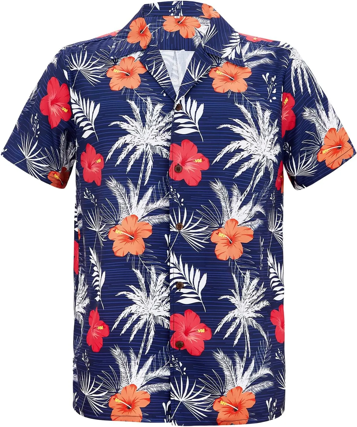Hawaiian Shirt for Men Button Down Short Sleeve Casual Beach Shirt Summer Wear Stylish Tropical Print Shirts