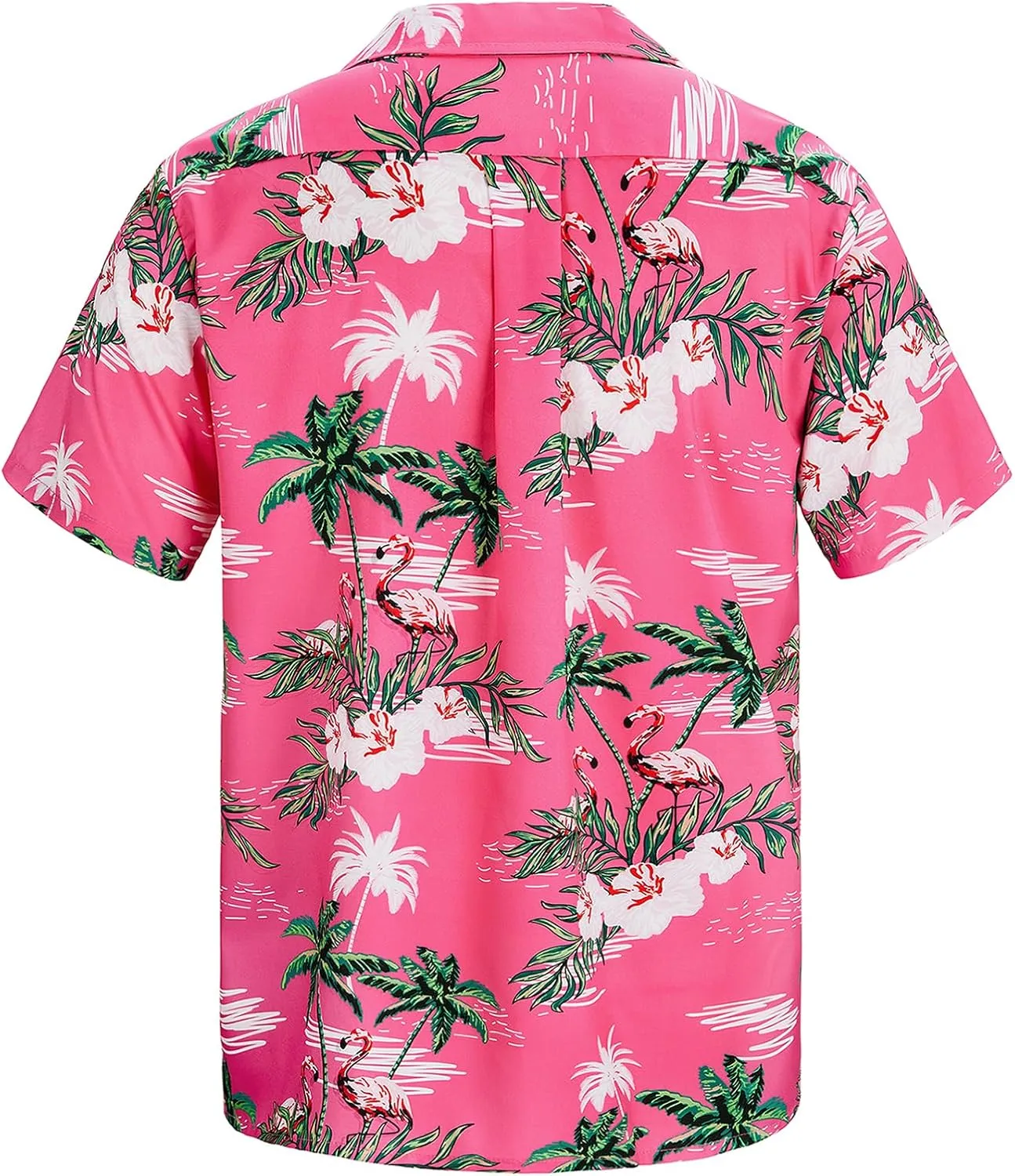 Hawaiian Shirt for Men Button Down Short Sleeve Casual Beach Shirt Summer Wear Stylish Tropical Print Shirts