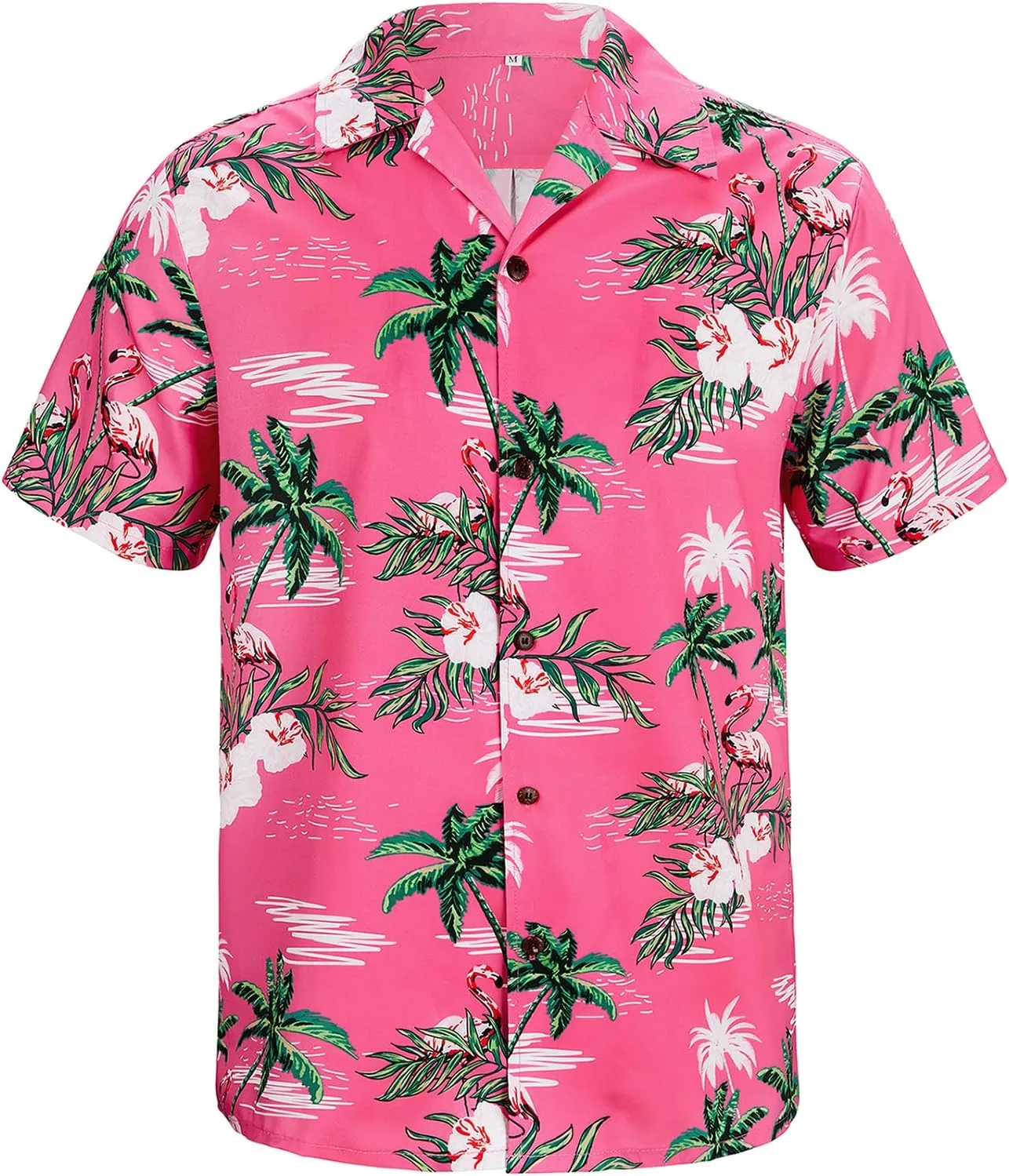 Hawaiian Shirt for Men Button Down Short Sleeve Casual Beach Shirt Summer Wear Stylish Tropical Print Shirts