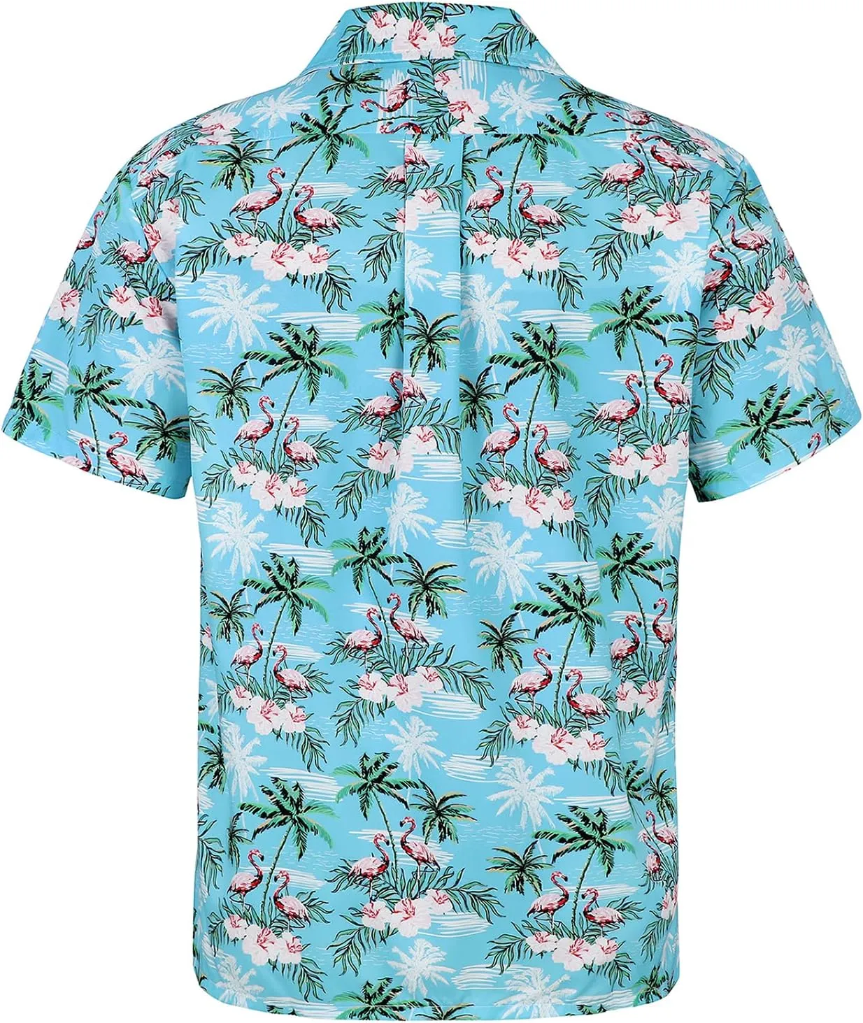Hawaiian Shirt for Men Button Down Short Sleeve Casual Beach Shirt Summer Wear Stylish Tropical Print Shirts