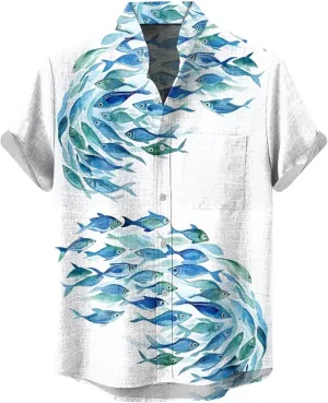 Hawaiian Shirt for Men Shirts for Men Short Sleeve Vintage Bowling Printed Button Down Aloha Shirts Men Aloha Shirts