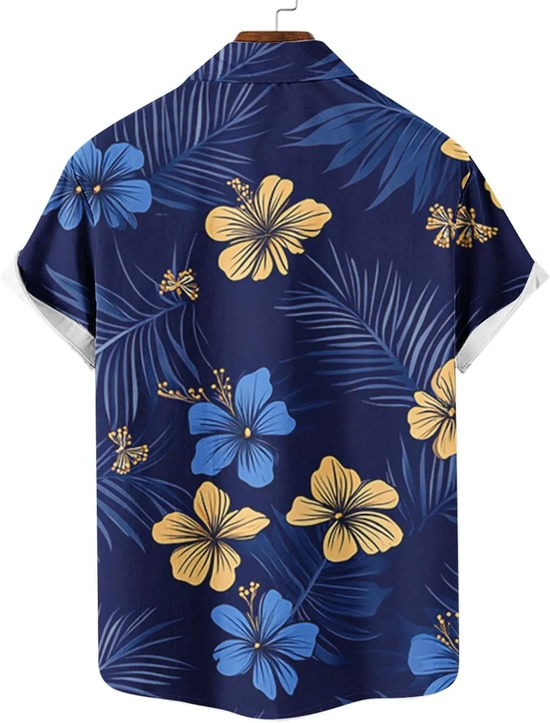 Hawaiian Shirts for Men Summer Beach Casual Short Sleeve Button Down Shirts Novelty Print Tropical Floral Tops