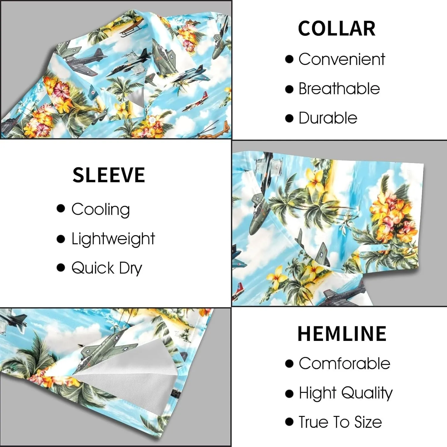 HUGLAZY July 4th Day Hawaiian Shirt for Men Tropical Short Sleeve Button Down Shirts Funny Party Outfit